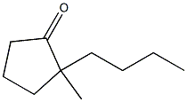 2-Butyl-2-methylcyclopentan-1-one,,结构式