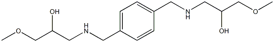1,1'-(1,4-Phenylenebismethylenebisimino)bis(3-methoxy-2-propanol) Structure