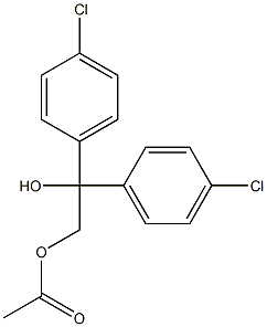 1,1-Bis(4-chlorophenyl)-2-acetoxyethanol Struktur