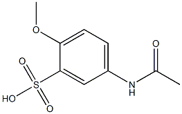 5-Acetylamino-2-methoxybenzenesulfonic acid Struktur