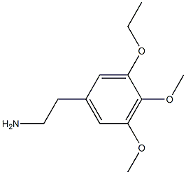 3-Ethoxy-4,5-dimethoxybenzeneethanamine Structure