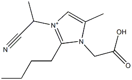 3-(1-Cyanoethyl)-2-butyl-5-methyl-1-(carboxymethyl)-1H-imidazol-3-ium