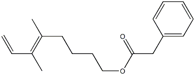 Phenylacetic acid 5,6-dimethyl-5,7-octadienyl ester|