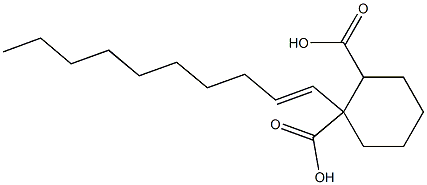 Cyclohexane-1,2-dicarboxylic acid hydrogen 1-(1-decenyl) ester Struktur