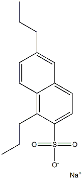 1,6-Dipropyl-2-naphthalenesulfonic acid sodium salt Structure