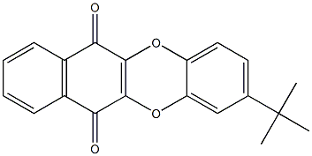 2-tert-Butylbenzo[b]naphtho[2,3-e][1,4]dioxin-6,11-dione Struktur