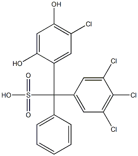 (5-Chloro-2,4-dihydroxyphenyl)(3,4,5-trichlorophenyl)phenylmethanesulfonic acid|