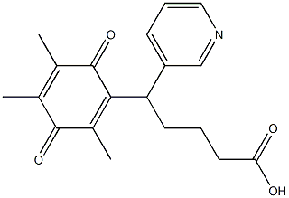 5-(2,4,5-Trimethyl-3,6-dioxo-1,4-cyclohexadienyl)-5-(3-pyridinyl)valeric acid|