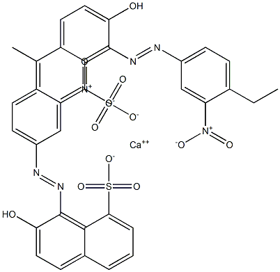 Bis[1-[(4-ethyl-3-nitrophenyl)azo]-2-hydroxy-8-naphthalenesulfonic acid]calcium salt