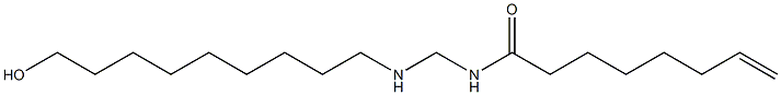 N-[[(9-Hydroxynonyl)amino]methyl]-7-octenamide Struktur