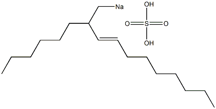 Sulfuric acid 2-hexyl-3-undecenyl=sodium ester salt|