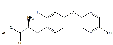 (S)-2-Amino-3-[4-(4-hydroxyphenoxy)-2,3,6-triiodophenyl]propanoic acid sodium salt
