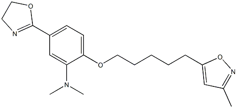 3-Methyl-5-[5-[2-dimethylamino-4-[(4,5-dihydrooxazol)-2-yl]phenoxy]pentyl]isoxazole