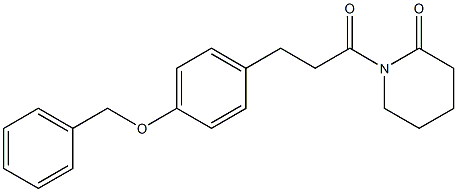 1-[3-(4-Benzyloxyphenyl)propionyl]piperidin-2-one Structure