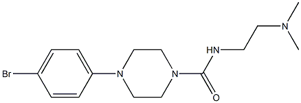 N-(2-Dimethylaminoethyl)-4-[4-bromophenyl]piperazine-1-carboxamide Structure