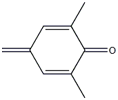 2,6-Dimethyl-4-methylene-2,5-cyclohexadiene-1-one,,结构式