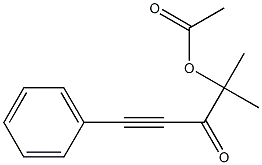 4-Methyl-4-acetoxy-1-phenyl-1-pentyn-3-one 结构式