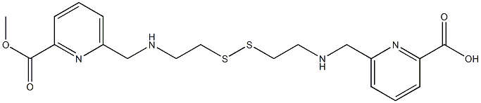 6,6'-[Dithiobisethylenebis(iminomethylene)]bis(pyridine-2-carboxylic acid methyl) ester Struktur