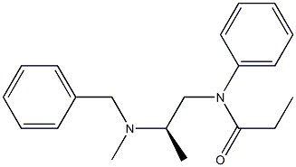 (-)-N-[(R)-2-(Benzylmethylamino)propyl]-N-phenylpropionamide Structure