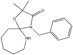 4-Benzyl-2,2-dimethyl-1-oxa-4,6-diazaspiro[4.6]undecan-3-one 结构式