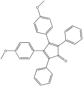 1,4-Diphenyl-2,3-bis(4-methoxyphenyl)-1,3-cyclopentadiene-5-one Structure