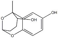 2,6-Epoxy-6-methyl-3,4,5,6-tetrahydro-2H-1-benzoxocin-5,8-diol,,结构式