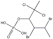 Phosphoric acid hydrogen (1,2-dibromopropyl)(2,2-dichloropropyl) ester,,结构式