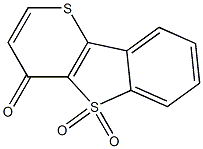 4-Oxo-4H-thiopyrano[3,2-b][1]benzothiophene 5,5-dioxide Struktur