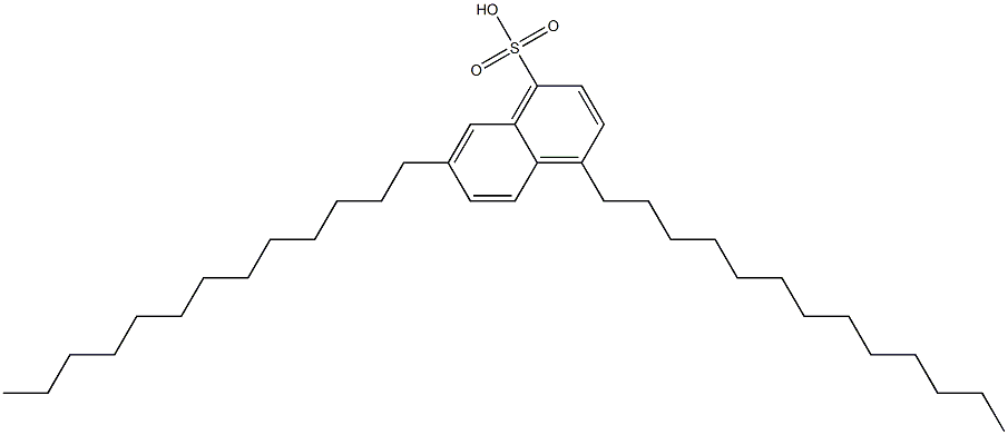 4,7-Ditridecyl-1-naphthalenesulfonic acid Structure
