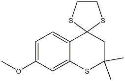 2,2-Dimethyl-7-methoxy-3,4-dihydrospiro[2H-1-benzothiopyran-4,2'-1,3-dithiolane]