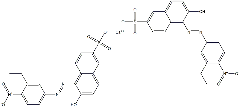 Bis[1-[(3-ethyl-4-nitrophenyl)azo]-2-hydroxy-6-naphthalenesulfonic acid]calcium salt