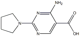 4-Amino-2-(1-pyrrolidinyl)pyrimidine-5-carboxylic acid|