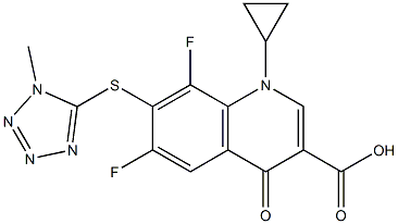 7-(1-Methyl-1H-tetrazol-5-yl)thio-1-cyclopropyl-6,8-difluoro-1,4-dihydro-4-oxoquinoline-3-carboxylic acid