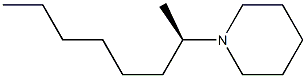 (-)-1-[(R)-1-Methylheptyl]piperidine Structure