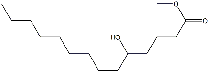 5-Hydroxytetradecanoic acid methyl ester Structure