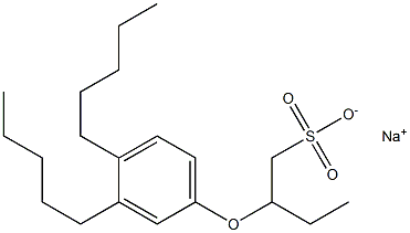 2-(3,4-Dipentylphenoxy)butane-1-sulfonic acid sodium salt