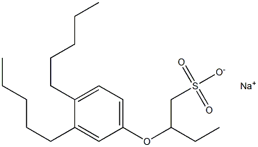  2-(3,4-Dipentylphenoxy)butane-1-sulfonic acid sodium salt