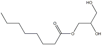 (2R)-1-O-Octanoylglycerol Structure