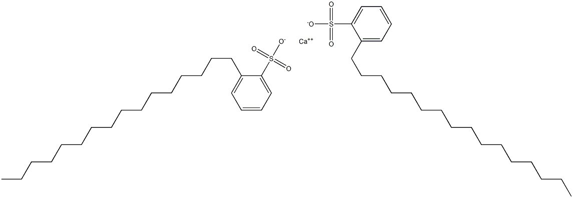 Bis(2-hexadecylbenzenesulfonic acid)calcium salt,,结构式