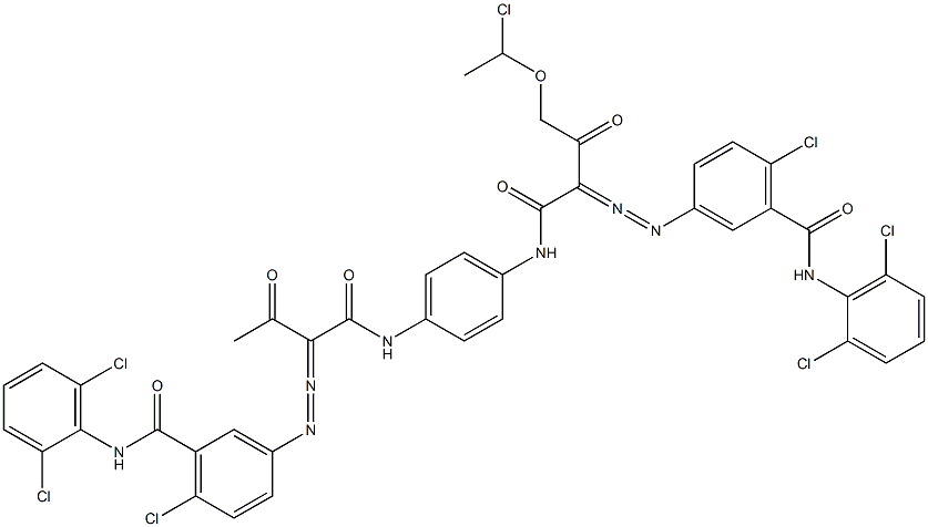  3,3'-[2-[(1-Chloroethyl)oxy]-1,4-phenylenebis[iminocarbonyl(acetylmethylene)azo]]bis[N-(2,6-dichlorophenyl)-6-chlorobenzamide]