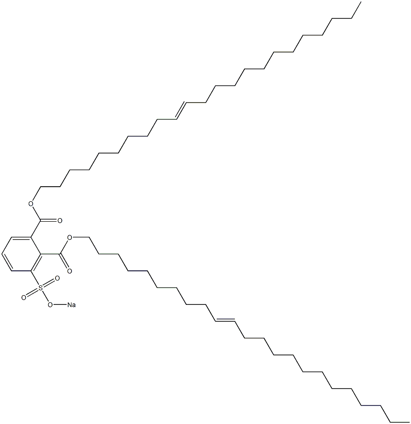 3-(Sodiosulfo)phthalic acid di(10-tricosenyl) ester Structure