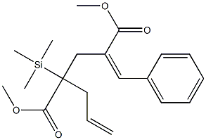 4-Benzylidene-2-(2-propenyl)-2-(trimethylsilyl)pentanedioic acid dimethyl ester|