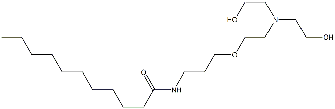 N-[3-[2-[Bis(2-hydroxyethyl)amino]ethoxy]propyl]undecanamide Structure