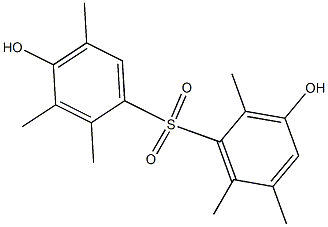 3,4'-Dihydroxy-2,2',3',5,5',6-hexamethyl[sulfonylbisbenzene] Struktur