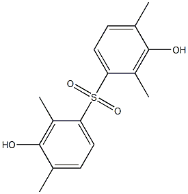 3,3'-Dihydroxy-2,2',4,4'-tetramethyl[sulfonylbisbenzene] Struktur