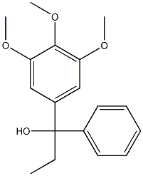 1-(3,4,5-Trimethoxyphenyl)-1-(phenyl)-1-propanol,,结构式