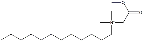 N-(Methoxycarbonylmethyl)-N,N-dimethyl-1-dodecanaminium Structure