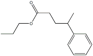 4-Phenylpentanoic acid propyl ester 结构式