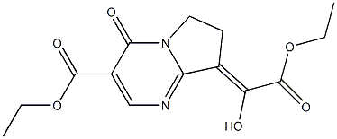 2-[(4-Oxo-3-ethoxycarbonyl-4,6,7,8-tetrahydropyrrolo[1,2-a]pyrimidin)-8-ylidene]-2-hydroxyacetic acid ethyl ester|