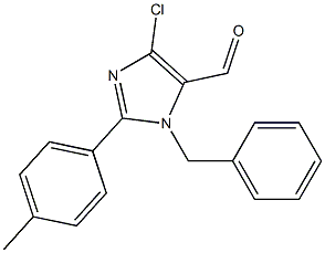 1-Benzyl-4-chloro-2-(4-methylphenyl)-1H-imidazole-5-carbaldehyde,,结构式